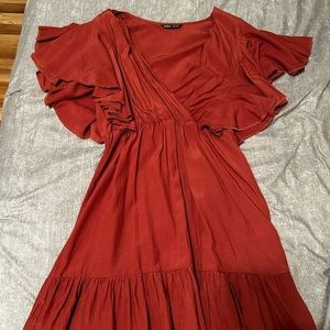 Flowery Sleeve Dress